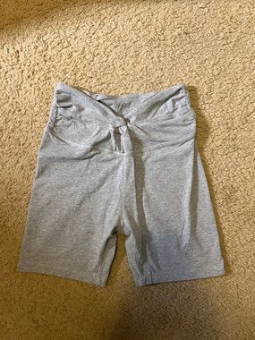 PINK Victoria's Secret Light Gray Bike Shorts